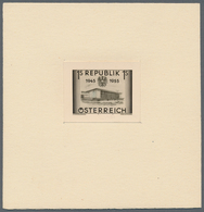 Österreich: 1955, 10 Jahre Zweite Republik, Serie Von Fünf Foto-Essays Je Auf Vorlagekarton: 1 Sch. - Neufs