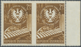 Österreich: 1959. Österreichische Tabakregie, 175 Jahre, "Zigarettenpackmaschine, Emblem", Mit Der A - Neufs