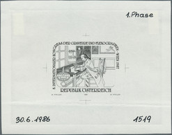 Österreich: 1987. Probedruck In Schwarz Für Die Ausgabe "Intl. Kongreß Der Graveure Und Flexographen - Ungebraucht