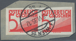 Österreich - Portomarken: 1925/1934, Ziffern 5 Gr. Bis 2 Sch., Zehn Werte Je In Ungezähnten Paaren, - Impuestos