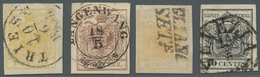 Österreich - Lombardei Und Venetien: 1850, Wappenausgabe 5 Und 10 Centes, Dazu Österreich Nr. 1 Mit - Lombardije-Venetië