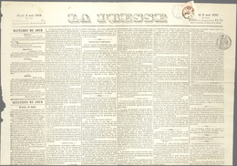 Österreich - Lombardei Und Venetien - Zeitungsstempelmarken: 1859, 2 Kreuzer Rot, Type II, Linkes Un - Lombardo-Vénétie