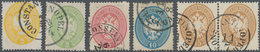 Österreichische Post In Der Levante: 1863, 2 Soldi Bis 15 Soldi Doppeladler (15 Soldi Im Waager.Paar - Oriente Austriaco