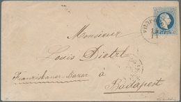 Österreichische Post In Der Levante: 1877, 10 So Blau Ganzsachenumschlag Von FILIPOPOLI, 14/11, Via - Levante-Marken