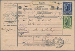 Österreichische Post In Der Levante: 1914, 10 Pia. Grün Auf Gelb Und 20 Pia. Blau Auf Grau, Die Beid - Oriente Austriaco