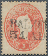 Österreich - Verwendung In Liechtenstein: 1860, 5 Kr. Kaiserkopf Nach Rechts Gez. 14 Mit L2 BALZERS, - Sonstige & Ohne Zuordnung