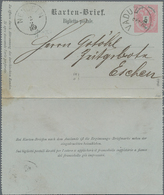 Österreich - Verwendung In Liechtenstein: 1889, Ganzsachen-Kartenbrief 5 Kr. Doppeladler Von Vaduz N - Autres & Non Classés