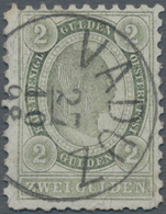 Österreich - Verwendung In Liechtenstein: 1896, 2 Gulden Grün Kaiserkopf Im Oval, Unten Etwas Unrege - Sonstige & Ohne Zuordnung