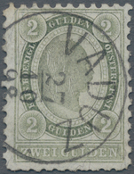 Österreich - Verwendung In Liechtenstein: 1896, 2 Gulden Grün Kaiserkopf Im Oval, Unten Etwas Unrege - Andere & Zonder Classificatie