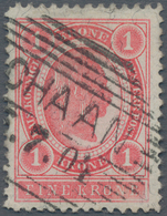 Österreich - Verwendung In Liechtenstein: 1899, 1 Kr. Karminrosa Kaiserkopf Im Oval, Lt. FA Marxer E - Other & Unclassified