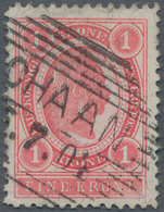 Österreich - Verwendung In Liechtenstein: 1899, 1 Kr. Karminrosa Kaiserkopf Im Oval, Lt. FA Marxer E - Sonstige & Ohne Zuordnung