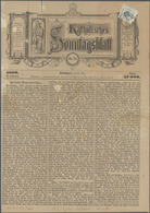 Österreich - Verwendung In Liechtenstein: 1899, Zeitungsstempelmarke 1 Kr. Blau Kl. Krone Gr. Wappen - Altri & Non Classificati