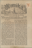 Österreich - Verwendung In Liechtenstein: 1900, Zeitungsstempelmarke 1 Kr.rotbraun Doppeladler Im Kr - Altri & Non Classificati