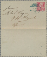 Österreich - Verwendung In Liechtenstein: 1908, Ganzsachen-Kartenbrief 10 Heller Rot Kaiserbild Von - Altri & Non Classificati
