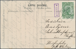 Österreich - Verwendung In Liechtenstein: 1912, Postablagestempel *MALBUN* Als Nebenstempel Auf Prac - Other & Unclassified