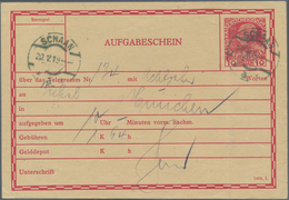 Österreich - Verwendung In Liechtenstein: 1919, Telegramm-Aufgabeschein (leichte Bugspur) Mit Einged - Otros & Sin Clasificación