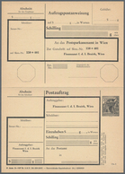 Österreich - Ganzsachen: 1967/1972, POSTAUFTRAG 'Bauten' 3 S. Schwarz In Drei Unterschiedl. Typen Mi - Otros & Sin Clasificación