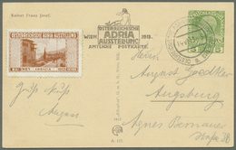 Österreich - Privatganzsachen: 1913 (14.6.-5.10.), Fünf Offizielle Ausstellungs-Postkarten Zur öster - Andere & Zonder Classificatie