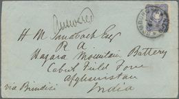 Afghanistan: 1880, Envelope (backflap Faults) Written From Germany Bearing Yvert 33, 20 Pfge. Blue T - Afghanistan