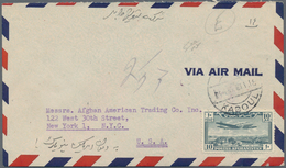 Afghanistan: 1945/1955, Three Airmail Covers To USA - Afganistán