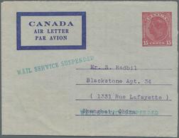China - Besonderheiten: 1949, Airletter Sheet 15c. Red Written At Montreal 4 Nov. 1949 With Comprehe - Otros & Sin Clasificación