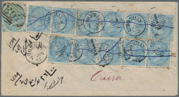 Indien: 1872 Cover From Bombay To Cairo, Egypt Via Suez, Franked On The Reverse By Eleven ½a. Pale B - 1854 East India Company Administration