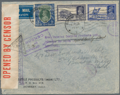 Indien - Ganzsachen: 1941 Two Censored Airmail Covers From Bombay To Montreal, Canada Via Hong Kong - Non Classés