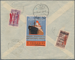 Libanon: 1929 Airmail Cover From Beyrouth To Piraeus, Greece By Beyrouth-Athens Flight, Franked On F - Libano