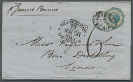 Victoria: 1855, Queen Victoria 1 Shilling Octagonal Cut, In Fresh Color, Minimally Touched On Highly - Covers & Documents