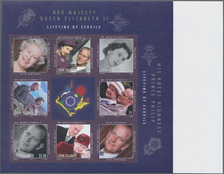 Cook-Inseln: 2010, Queen Elizabeth II And Prince Philip Special Sheetlet With Six Stamps + Three Pri - Cook