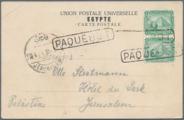 Ägypten: 1889/1904: Postal Stationery Card 5m. Used From Minet-el-Bassal, Alexandria To Constantinop - Other & Unclassified