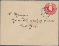 Mauritius: 1919. King George V 6c Carmine Envelope Cancelled Rose Belle C SP 5 19 Addressed To Merca - Mauricio (...-1967)