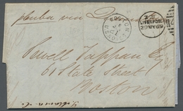 Vereinigte Staaten Von Amerika - Stempel: 1869, Stampless Letter From Liverpool With Inscription "P. - Marcofilie
