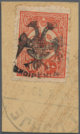 Albanien: 1913, Double Headed Eagle Overprints, 10pi. Vermilion, Fresh Colour And Normally Perforate - Albanie