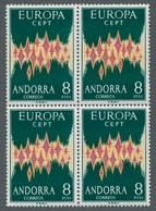 Andorra - Spanische Post: 1972, CEPT Issue Of Spanish Andorra Mint Never Hinged Block Of Four With P - Otros & Sin Clasificación