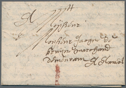 Belgien - Vorphilatelie: 1646, Very Early Small Folded Letter With Full Content From BRUXELLES. - Otros & Sin Clasificación