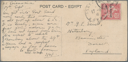 Französische Besetzung I. WK - Insel Ruad: 1920, Pc Showing "The Docks Of Port Said" Franked With 10 - Sonstige & Ohne Zuordnung