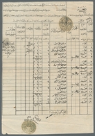 Griechenland - Vorphilatelie: 1845, Postal Certificate With Turkish Seal Strikes From Saloniki And M - ...-1861 Voorfilatelie