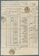 Griechenland - Vorphilatelie: 1845, Postal Certificate With Turkish Seal Strikes From Saloniki And M - ...-1861 Préphilatélie