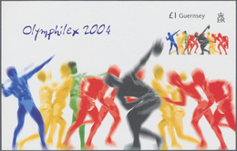 Großbritannien - Guernsey: 2004, Miniature Sheet "Olympic Games In Athens" In Original Size, Perfect - Guernesey