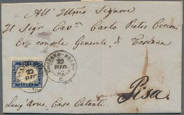 Italien: "COSSANO BELBO C / 22 DIC 1862" (Piemonte, Cuneo, Torino) Cds On 1862 20c Perforated, In Ve - Non Classificati