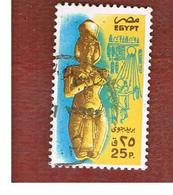 EGITTO (EGYPT) - SG 1571 - 1985  AMENOPHI IV STATUE 25  - USED ° - Gebruikt