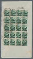 Italien: 1939-1949, Three Interesting Covers Italy: Censorship Letter To The USA, Mass Franking Of T - Zonder Classificatie