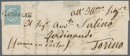 Italien - Stempel: CAVAGLIÀ, 1864, One-liner Without Date On Single Franking Of The 15 Centisimi On - Marcofilie