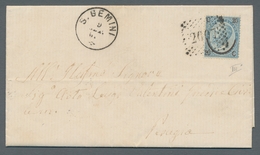 Italien - Stempel: 1866-1869, Three Attractive Covers With Better Cancellations: Pair Of 1 Centesimo - Marcofilie