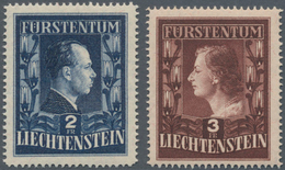 Liechtenstein: 1951, Freimarken Fürstenpaar 2 Fr. Und 3 Fr. In Zähnung L 14¾, Beide Werte Einheitlic - Other & Unclassified