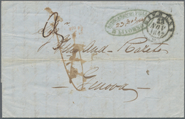 Malta - Vorphilatelie: 1847, Entire Letter From Malta, Dated Nov.18th 1847, Forwarded By "Rodocanacc - Malta