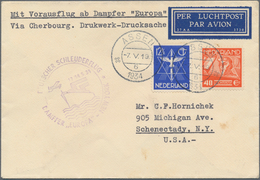 Niederlande: 1934, Contract State Catauplt Mail, Printed Matter From ASSEN To Schenectady, New York. - Otros & Sin Clasificación