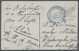 Niederlande - Stempel: 1915-1916, Small Lot Of Three Picture Postcards With Different Rare Dutch Fie - Postal History