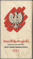 Polen: 1946 POLISH CORPS: Special Limitted Booklet Folder (No. 1994 Of 2000) With 10 Pages Bearing S - Other & Unclassified